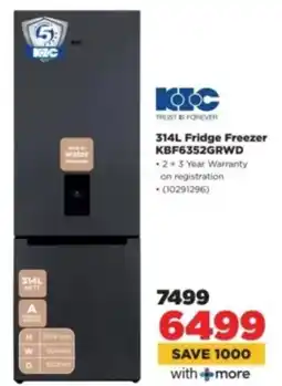 HiFi Corp KIC Fridge Freezer KBF6352GRWD offer