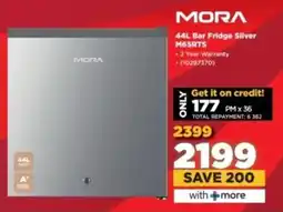 HiFi Corp MORA Bar Fridge Silver M65RTS offer