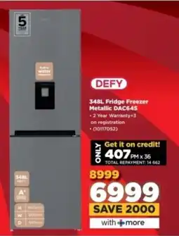 HiFi Corp DEFY Fridge Freezer Metallic DAC645 offer