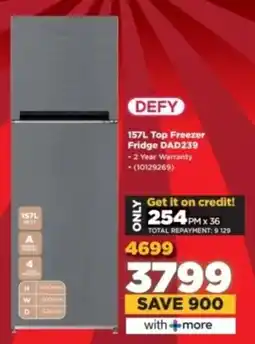 HiFi Corp DEFY Top Freezer Fridge DAD239 offer