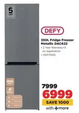 HiFi Corp DEFY Fridge Freezer Metallic DAC622 offer