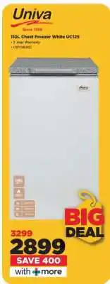 HiFi Corp Univa 110L Chest Freezer White UC125 offer