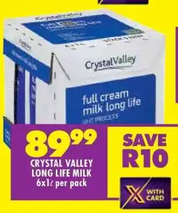 Shoprite CRYSTAL VALLEY LONG LIFE MILK offer