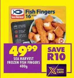 Shoprite SEA HARVEST FROZEN FISH FINGERS 400g offer
