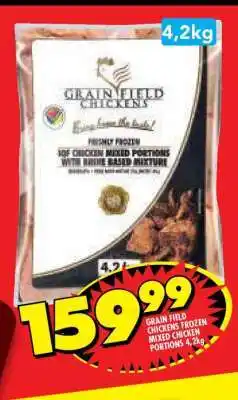 Shoprite GRAIN FIELD CHICKENS FROZEN MIXED CHICKEN PORTIONS 4,2kg offer