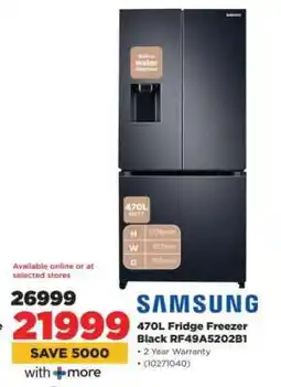 HiFi Corp 470L Fridge Freezer Black RF49A5202B1 offer