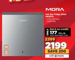 HiFi Corp MORA 44L Bar Fridge Silver M65RTS offer