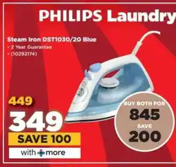 HiFi Corp PHILIPS Laundry Steam Iron DST1030/20 Blue offer