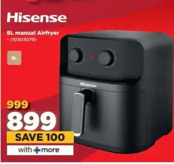 HiFi Corp Hisense 8L manual Airfryer offer