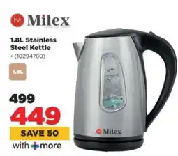 HiFi Corp Milex 1.8L Stainless Steel Kettle offer