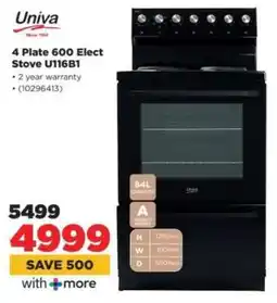 HiFi Corp 4 Plate 600 Elect Stove U116B1 offer