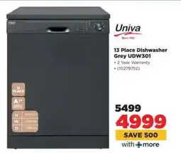 HiFi Corp 13 Place Dishwasher Grey UDW301 offer