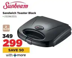 HiFi Corp Sunbeam Sandwich Toaster Black offer