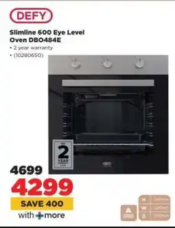HiFi Corp Defy Slimline 600 Eye Level Oven DB0484E offer