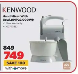 HiFi Corp KENWOOD Hand Mixer With Bowl.HMP22.000WH offer