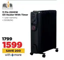 HiFi Corp 11 Fin 2500W Oil Heater-With Timer offer