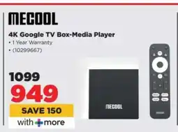 HiFi Corp MECOOL 4K Google TV Box Media Player offer