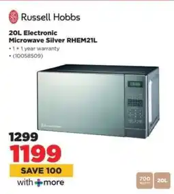 HiFi Corp 20L Electronic Microwave Silver RHEM21L offer