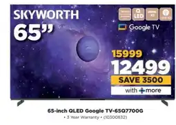 HiFi Corp 65-inch QLED Google TV-65Q7700G offer