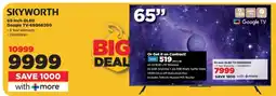 HiFi Corp SKYWORTH 65-inch QLED Google TV-65G6E200G offer
