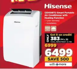 HiFi Corp Hisense 12000BTU Smart Portable Air Conditioner with Heating Function offer