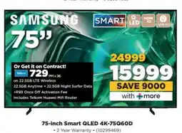 HiFi Corp 75-inch Smart QLED 4K-75Q60D offer