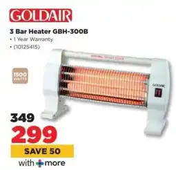 HiFi Corp Goldair 3 Bar Heater GBH-300B offer