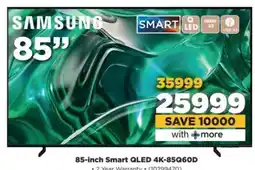 HiFi Corp Samsung 85-inch Smart QLED 4K-85Q60D offer