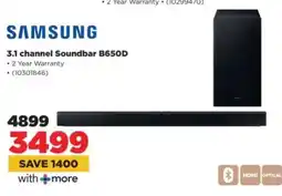 HiFi Corp Samsung 3.1 channel Soundbar B650D offer