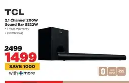 HiFi Corp TCL 2.1 Channel 200W Sound Bar S522W offer