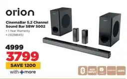 HiFi Corp orion CinemaBar 5.2 Channel Sound Bar SBW 5002 offer