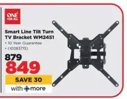 HiFi Corp Smart Line Tilt Turn TV Bracket WM2451 offer