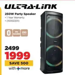 HiFi Corp ULTRA-LINK 250W Party Speaker offer