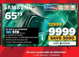 HiFi Corp Samsung 65-inch Crystal UHD 4K-65DU7000 offer