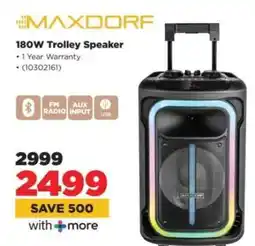 HiFi Corp MAXDORF 180W Trolley Speaker offer