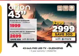 HiFi Corp 43-inch FHD LED TV - OLED43FHD offer