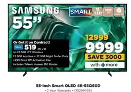 HiFi Corp 55-Inch Smart QLED 4K-55Q60D offer
