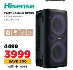 HiFi Corp Hisense Party Speaker HP100 offer