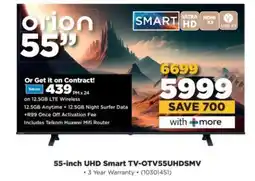 HiFi Corp 55-inch UHD Smart TV-OTV55UHDSMV offer