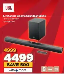 HiFi Corp 3.1 Channel Cinema Soundbar SB550 offer