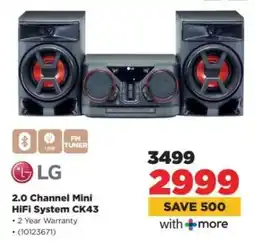HiFi Corp 2.0 Channel Mini HiFi System CK43 offer