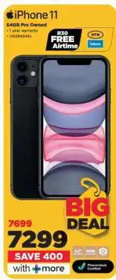 HiFi Corp iPhone 11 64GB Pre Owned offer