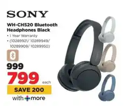 HiFi Corp Sony WH-CH520 Bluetooth Headphones Black offer