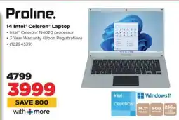 HiFi Corp Proline 14 Intel Celeron Laptop offer