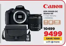 HiFi Corp Canon EOS 2000D DC Starter Kit offer