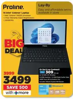 HiFi Corp Proline 14 Intel Celeron Laptop offer