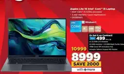 HiFi Corp Aspire Lite 16 Intel Core i5 Laptop offer