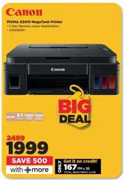 HiFi Corp Canon PIXMA G2410 MegaTank Printer offer