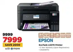 HiFi Corp Epson EcoTank L6270 Printer offer