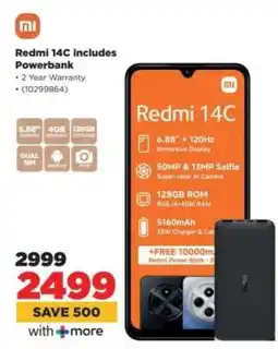 HiFi Corp Redmi 14C includes Powerbank offer